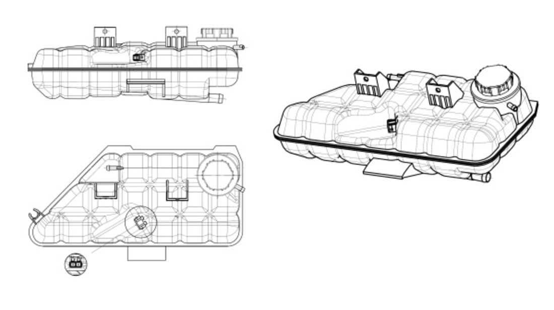 Vas de expansiune, racire (454045 NRF) IVECO,MERCEDES-BENZ,STEYR,VOLVO