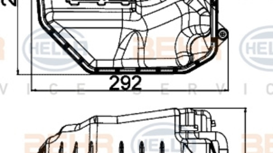 Vas de expansiune, racire (8MA376702314 HELLA) AUDI,VW