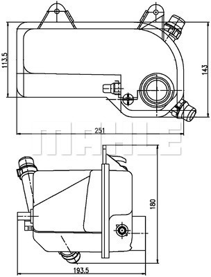 Vas de expansiune, racire (CRT204000S BEH MAH) BMW