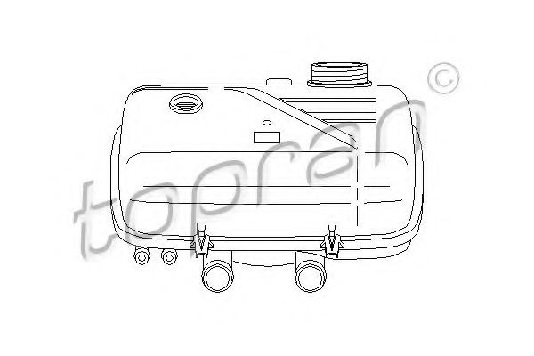 Vas de expansiune, racire PEUGEOT 807 (E) (2002 - 2016) TOPRAN 721 994 piesa NOUA