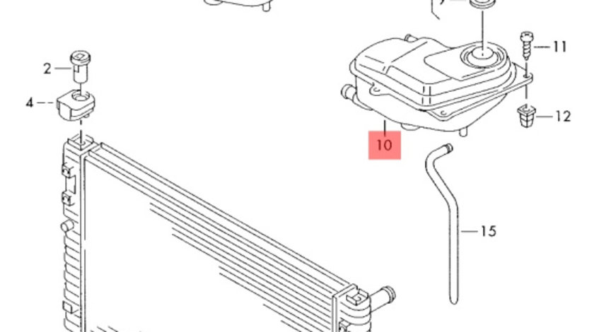 Vas expansiune A4 B6 1.9 TDI 2002 AWX OEM 8E0121403