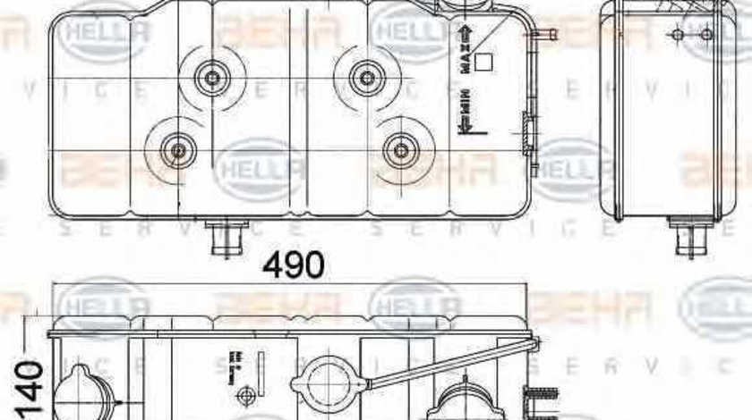 Vas expansiune lichid racire IVECO EuroCargo HELLA 8MA 376 705-181