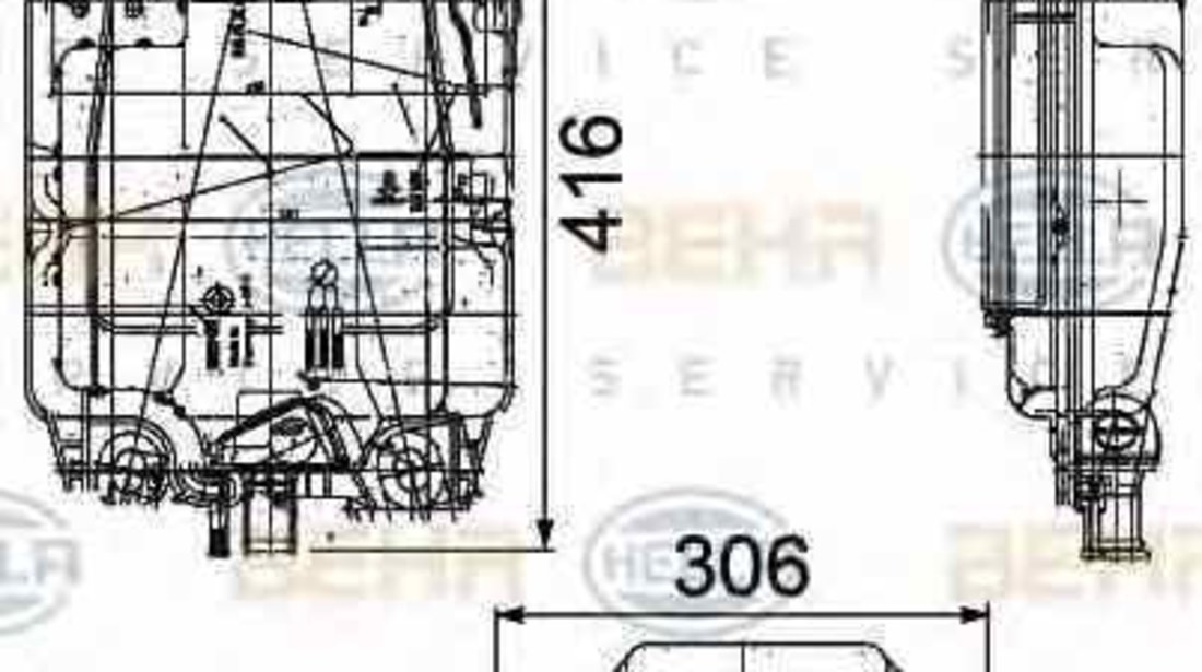 Vas expansiune lichid racire IVECO EuroTech MH HELLA 8MA 376 753-781