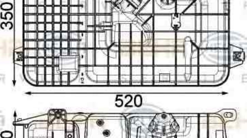 Vas expansiune lichid racire MERCEDES-BENZ ACTROS MP4 HELLA 8MA 376 923-791