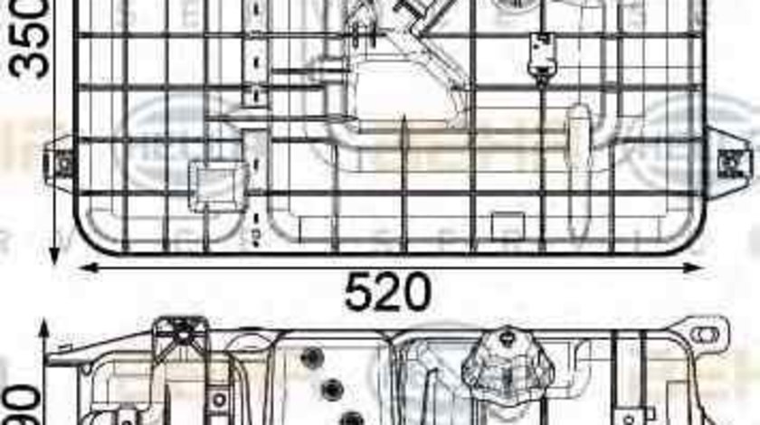 Vas expansiune lichid racire MERCEDES-BENZ ACTROS MP4 HELLA 8MA 376 923-771