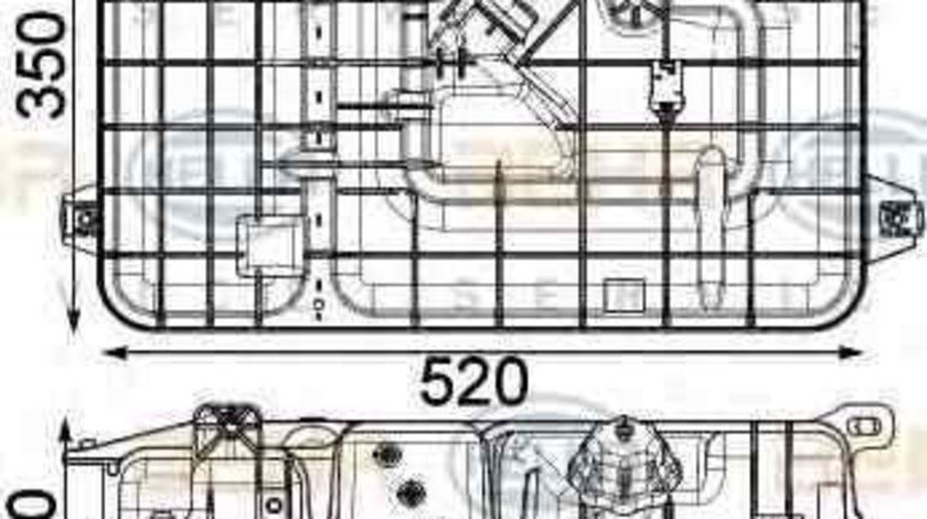 Vas expansiune lichid racire MERCEDES-BENZ ACTROS MP4 HELLA 8MA 376 923-781