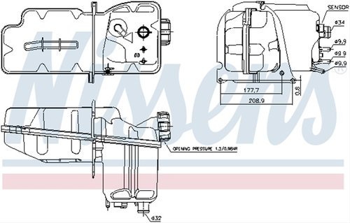 Vas Expansiune Nissens Scania 996050