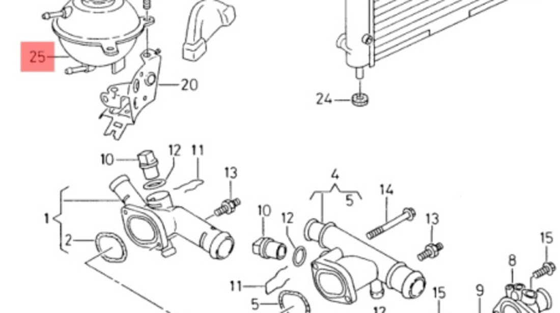 Vas expansiune Volkswagen Golf 4 1.9 TDI ALH 1J0121403B OEM 1J0121403B