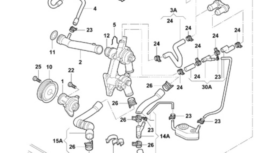 Vas expansiune VW POLO 9N 1.4 TDI BNV 2007 OEM 6Q0121407A