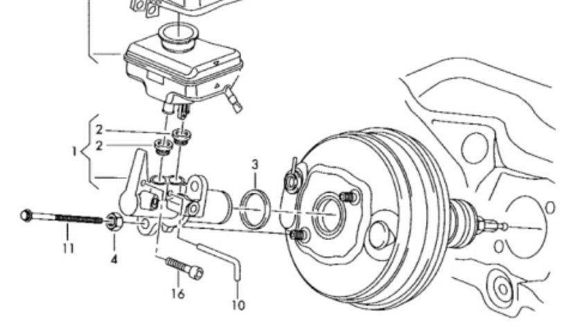 Vas lichid frana Audi A4 B8 2.0 TDI CAG 103 KW OEM 8K0611301A