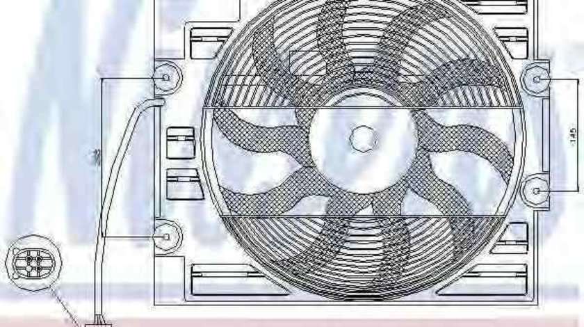 Ventilator,aer conditionat BMW 5 (E39) NISSENS 85629