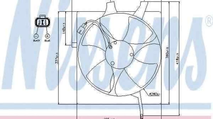 ventilator,aer conditionat HONDA CR-V I (RD) NISSENS 85047