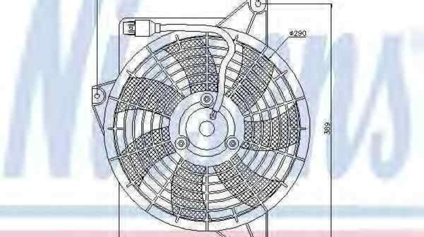 Ventilator,aer conditionat HYUNDAI MATRIX (FC) NISSENS 85372