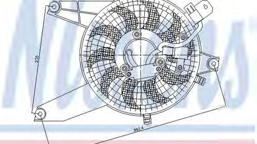 Ventilator,aer conditionat HYUNDAI TERRACAN (HP) (2001 - 2006) NISSENS 85370 piesa NOUA