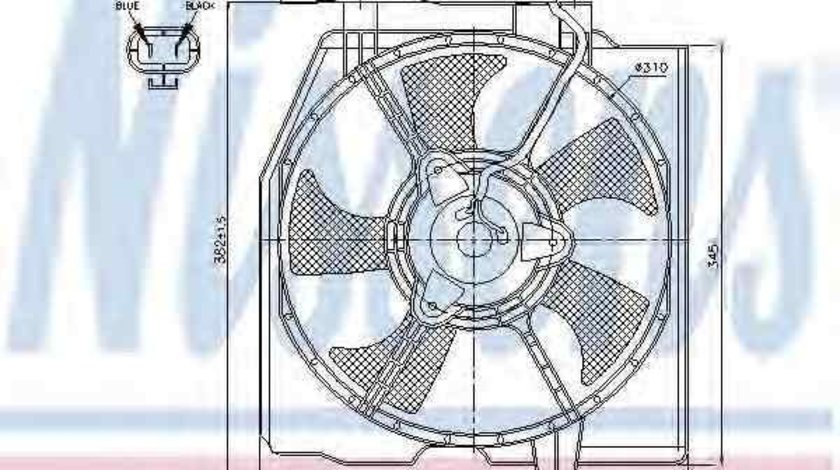 Ventilator,aer conditionat MAZDA 323 F VI (BJ) NISSENS 85382