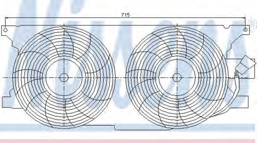 Ventilator,aer conditionat MERCEDES M-CLASS (W163) (1998 - 2005) NISSENS 85402 piesa NOUA