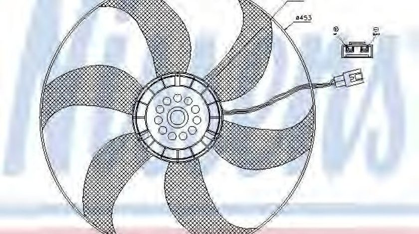 Ventilator,aer conditionat MERCEDES VITO caroserie (638) (1997 - 2003) NISSENS 85403 piesa NOUA