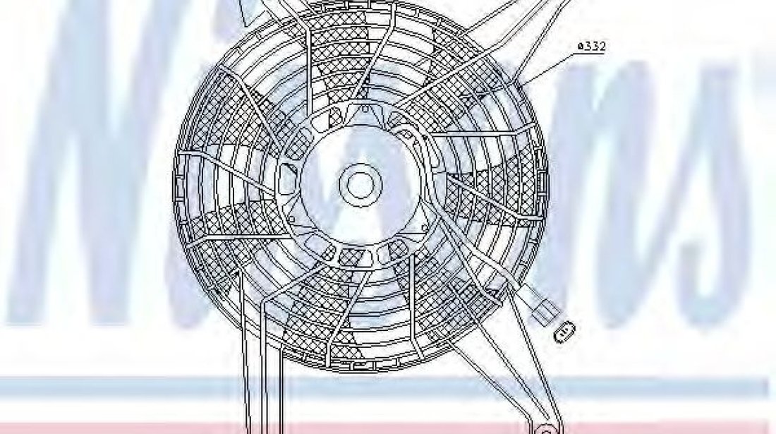 Ventilator,aer conditionat MITSUBISHI PAJERO III Canvas Top (V6_W, V7_W) (2000 - 2006) NISSENS 85383 piesa NOUA