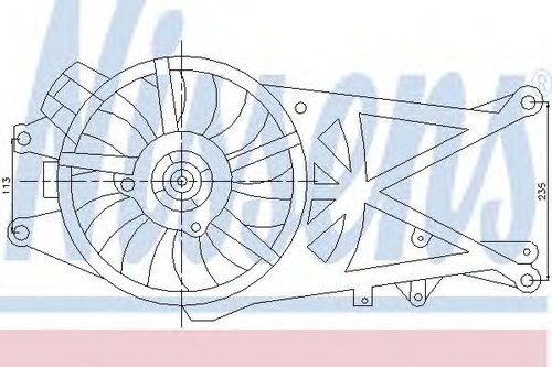 Ventilator,aer conditionat OPEL MERIVA (2003 - 2010) NISSENS 85204 piesa NOUA