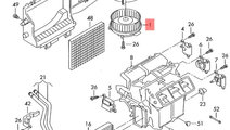 Ventilator aeroterma Audi A4 B7 (8E) Sedan 2008 2....