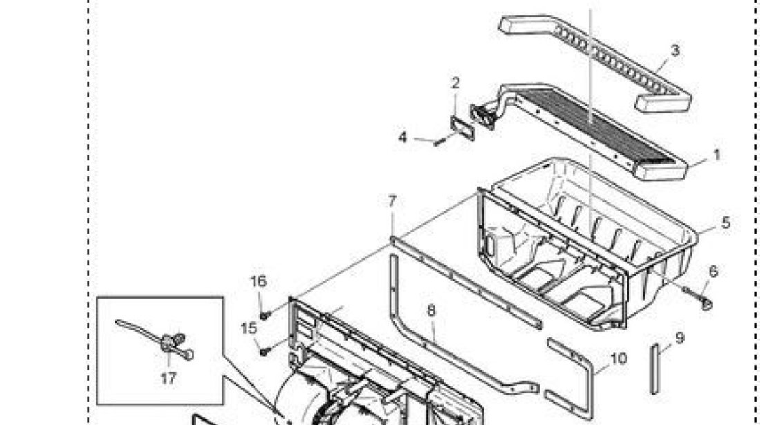 Ventilator aeroterma cu 6 pini Scania P si R seria 5 SCANIA OE 1854876