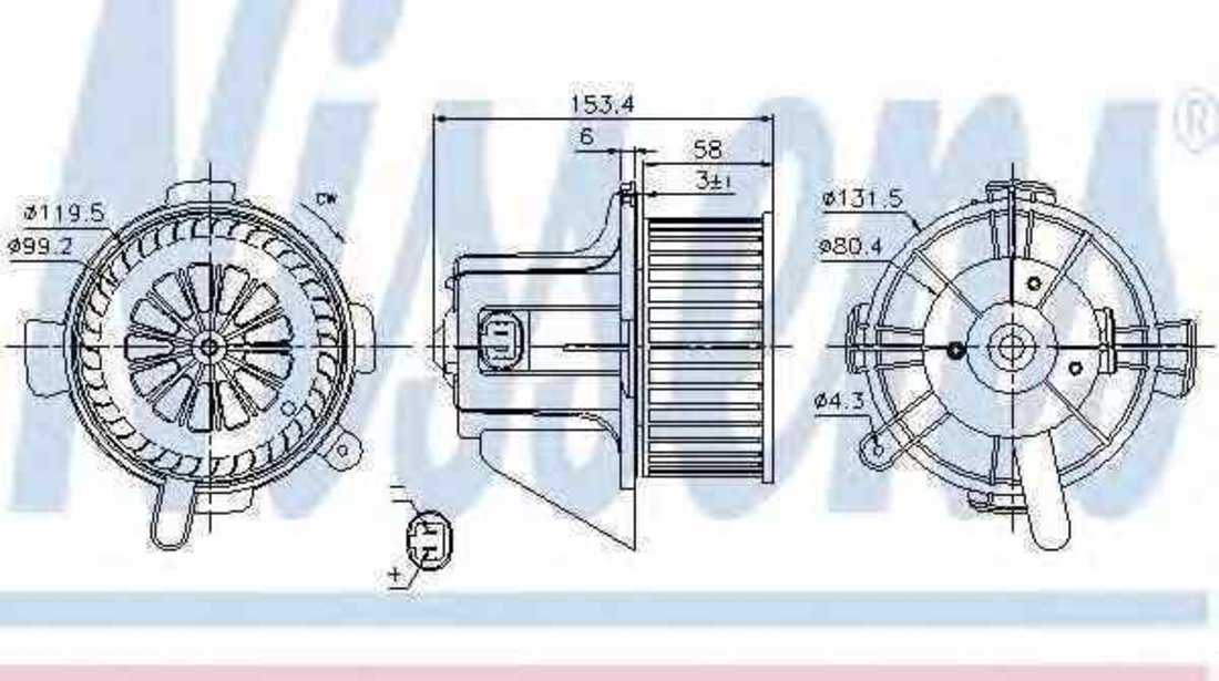Ventilator aeroterma interior habitaclu CITROËN C4 cupe LA NISSENS 87090