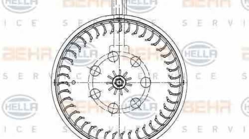 Ventilator aeroterma interior habitaclu MERCEDES-BENZ CLK C209 HELLA 8EW 009 159-591