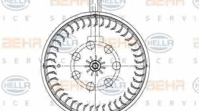 Ventilator aeroterma interior habitaclu MERCEDES-BENZ C-CLASS W203 HELLA 8EW 009 159-591