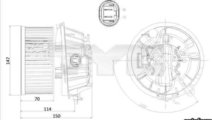 Ventilator aeroterma interior habitaclu PEUGEOT 10...