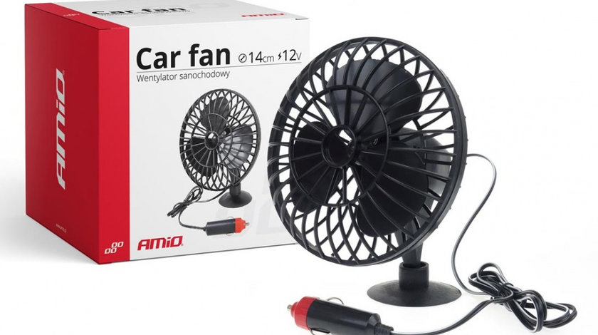 Ventilator Auto Cu Ventuza Minifan 12V Amio 02235