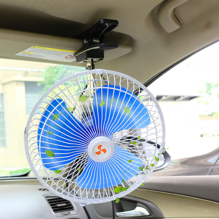 Ventilator Auto Oscilant Cu Alimentare La 12V 18cm AG147E AVX-AG147E