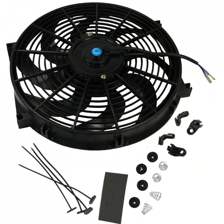 Ventilator Auto Universal Electric Pentru Radiator 14 Inch (36cm), 12V, 80W, Abs Si Otel, Silentios RAZ477