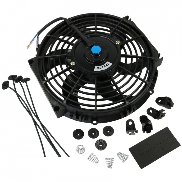 Ventilator Auto Universal Electric Pentru Radiator 10 Inch (25cm), 12V, 80W, Abs Si Otel, Silentios RAZ475