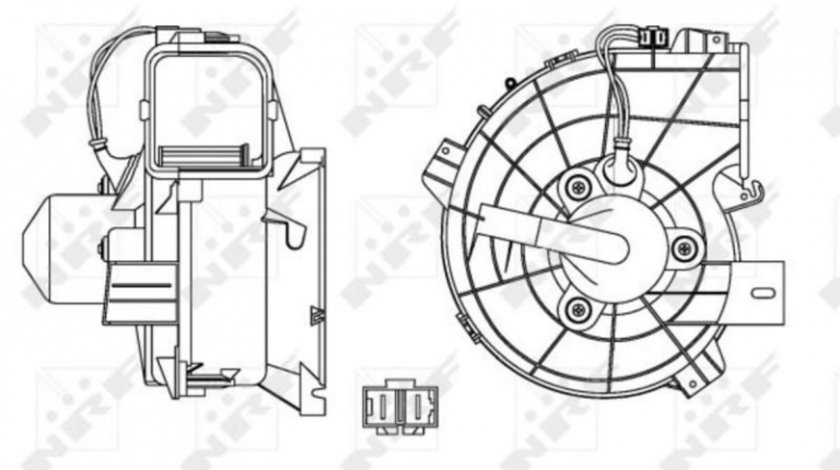 Ventilator bord Opel CORSA C (F08, F68) 2000-2009 #3 1845202