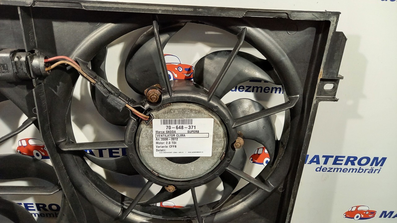 VENTILATOR CLIMA SKODA SUPERB SUPERB 2.0 TDI - (2008 2013)