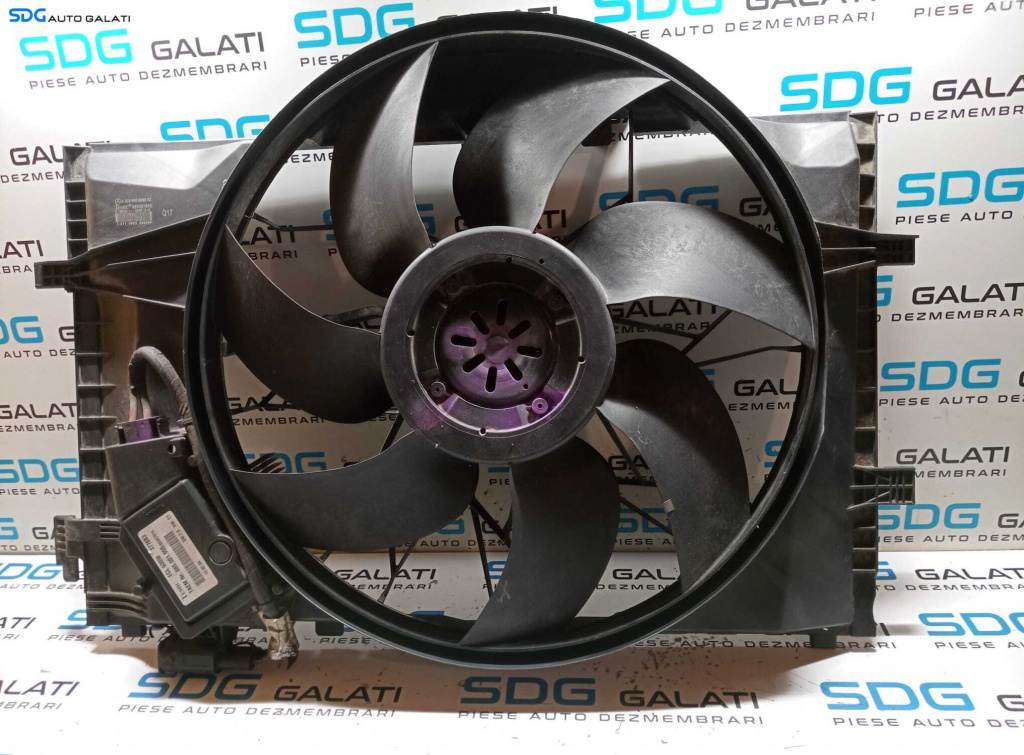 Ventilator Electroventilator Complet cu Modul Releu Calculator Mercedes W203 Clasa C Class C180 C200 1.8 Kompressor 2000 - 2007 Cod A2035000293 A2035000293KZ 885001966 885003858 [M7126]