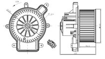 Ventilator, habitaclu (34270 NRF) Citroen,DS,PEUGE...