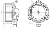 Ventilator, habitaclu (34277 NRF) TOYOTA