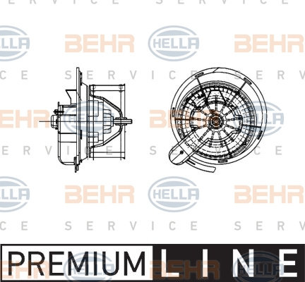 Ventilator, habitaclu (8EW009157461 HELLA) MERCEDES-BENZ