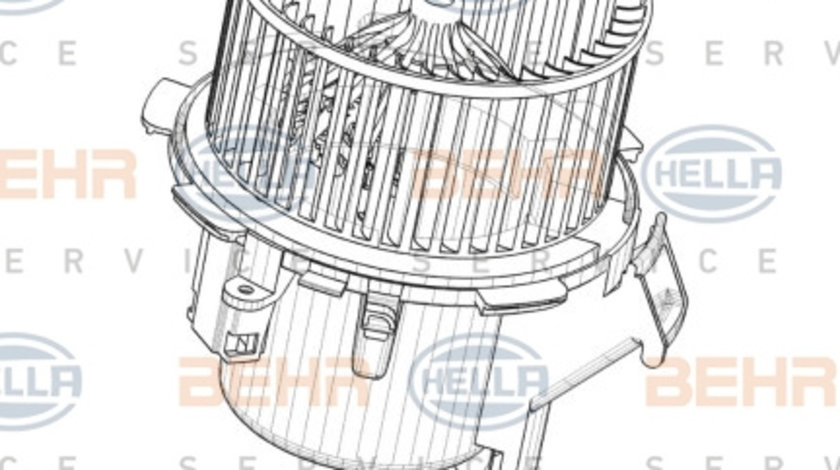 Ventilator, habitaclu (8EW009158211 HELLA) NISSAN,OPEL,RENAULT