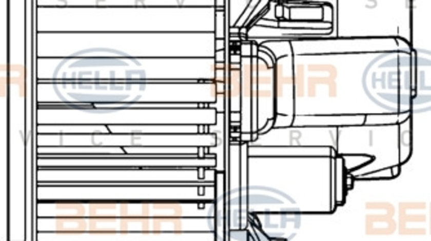 Ventilator, habitaclu (8EW351039331 HELLA) FIAT