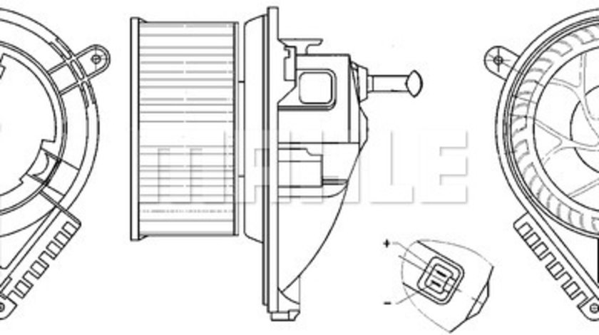 Ventilator, habitaclu (AB271000S BEH MAH) MERCEDES-BENZ,VW