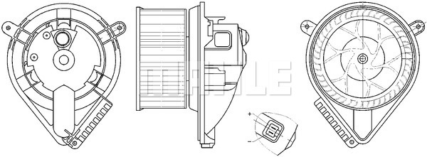 Ventilator, habitaclu (AB272000S BEH MAH) MERCEDES-BENZ