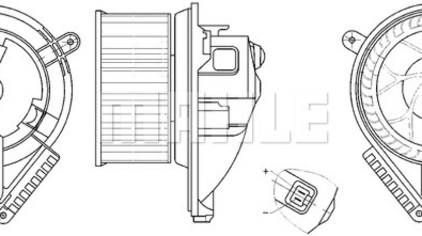 Ventilator, habitaclu (AB272000S BEH MAH) MERCEDES-BENZ