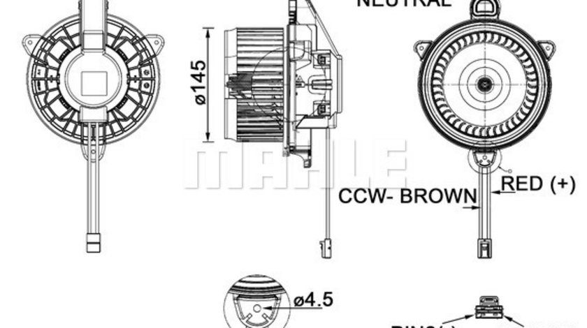 Ventilator, habitaclu (AB277000P BEH MAH) VOLVO