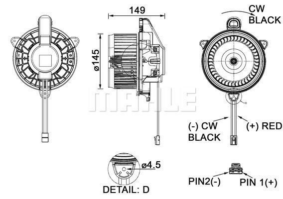 Ventilator, habitaclu (AB278000P BEH MAH) VOLVO