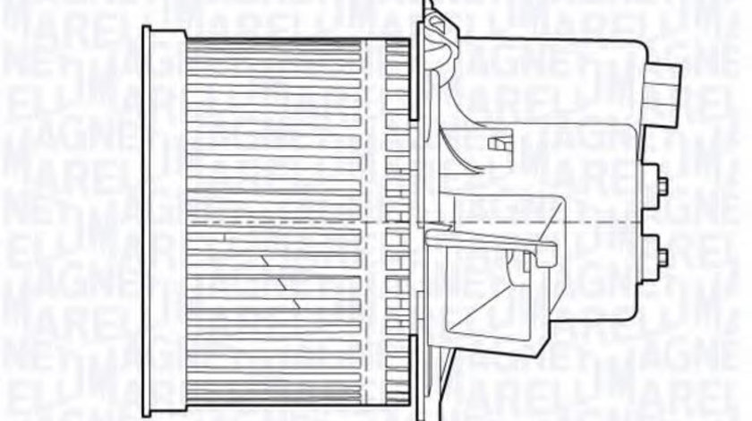 Ventilator, habitaclu FIAT PANDA (169) (2003 - 2016) MAGNETI MARELLI 069412651010 piesa NOUA