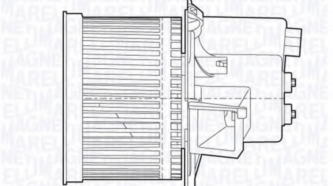 Ventilator, habitaclu FIAT PANDA Van (169) (2004 - 2016) MAGNETI MARELLI 069412651010 piesa NOUA