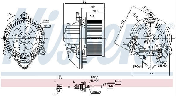 Ventilator, Habitaclu Nissens Peugeot 87053