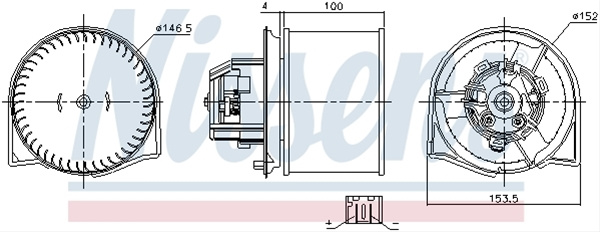 Ventilator, Habitaclu Nissens Saab 87026